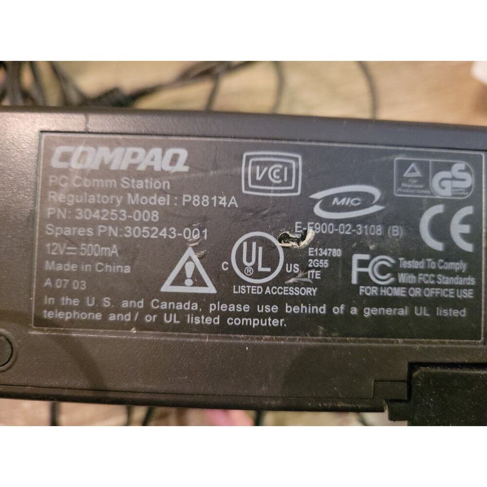 Rare Compaq HP PC Comm Station Home or Office Use P8814A
